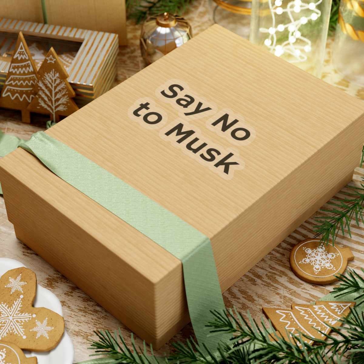Say No to Musk Kiss-Cut Stickers - Bold Statement Decor