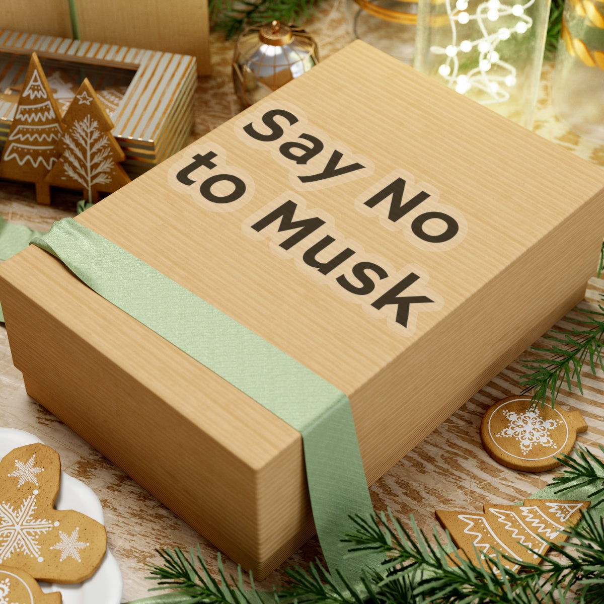 Say No to Musk Kiss-Cut Stickers - Bold Statement Decor
