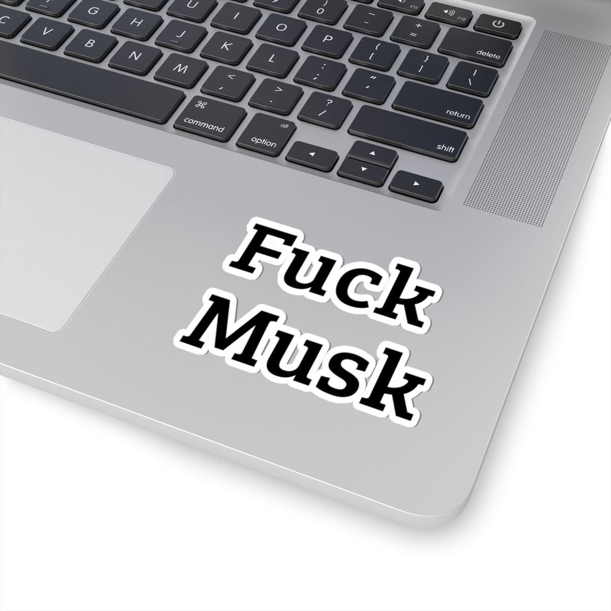 Funny Kiss-Cut Stickers - 'Fuck Musk' Laptop & Wall Decor