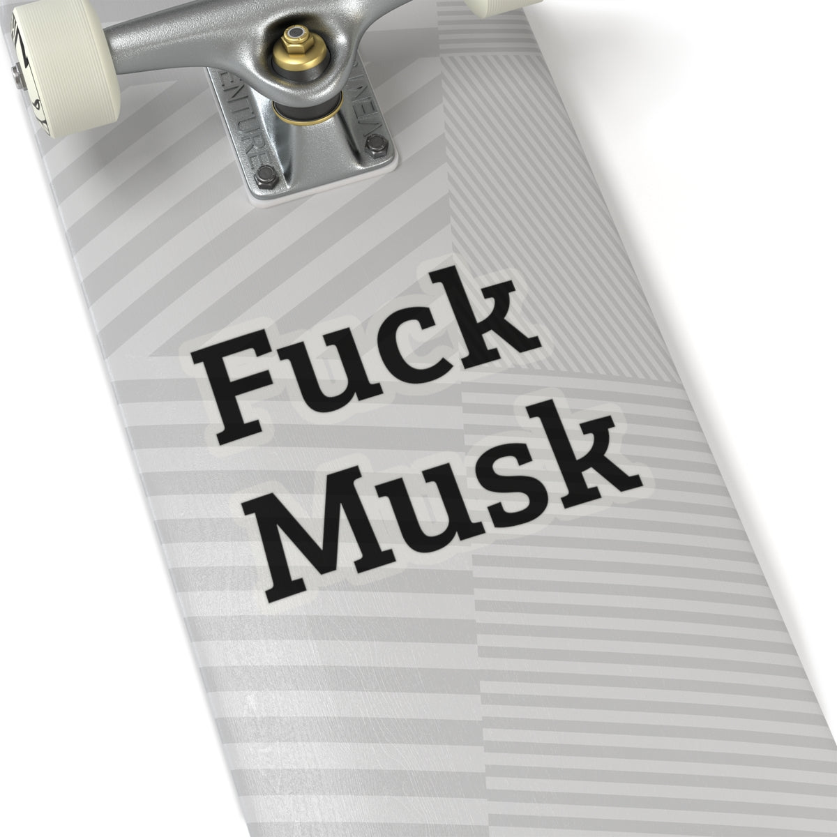 Funny Kiss-Cut Stickers - 'Fuck Musk' Laptop & Wall Decor