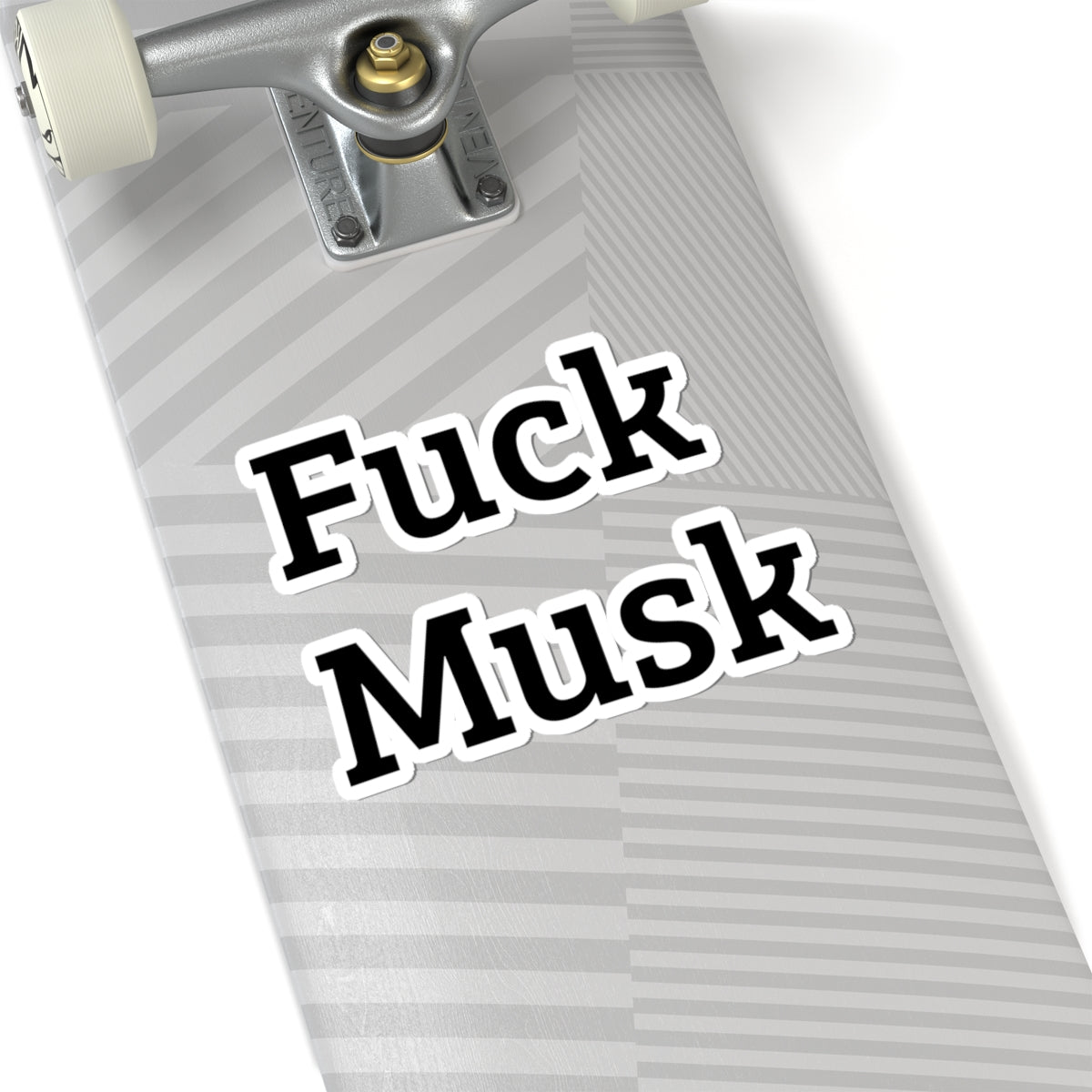 Funny Kiss-Cut Stickers - 'Fuck Musk' Laptop & Wall Decor