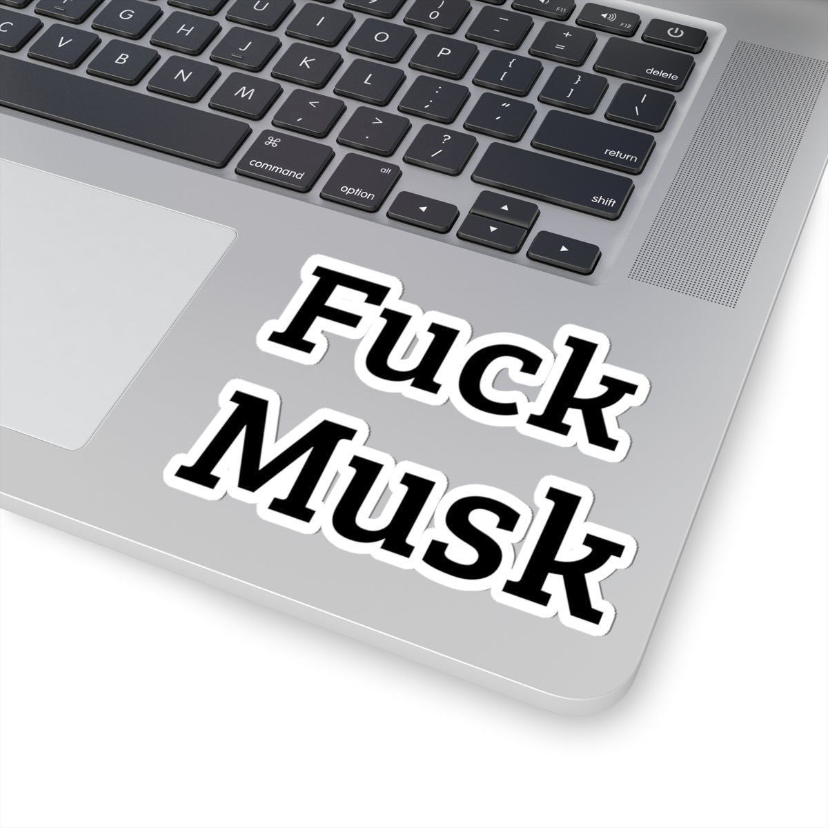 Funny Kiss-Cut Stickers - 'Fuck Musk' Laptop & Wall Decor