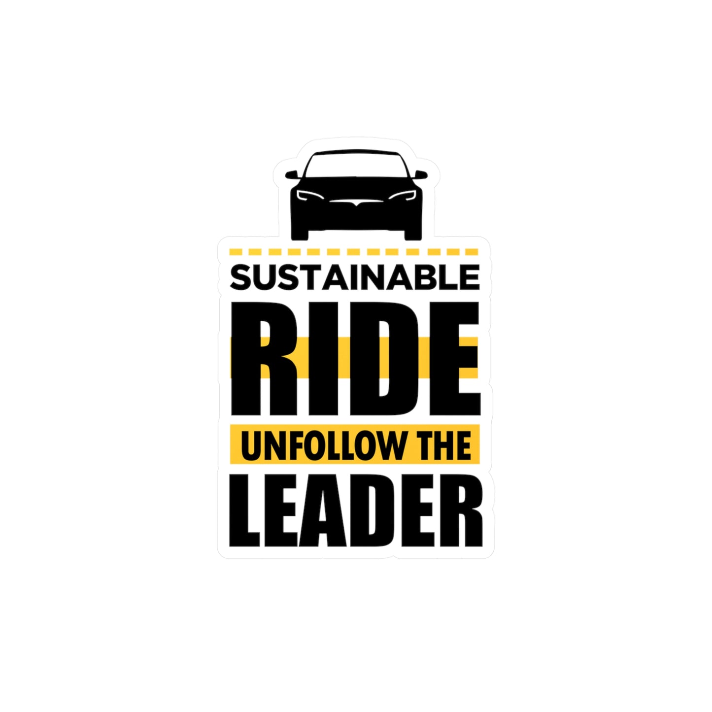 Sustainable Ride - Sticker