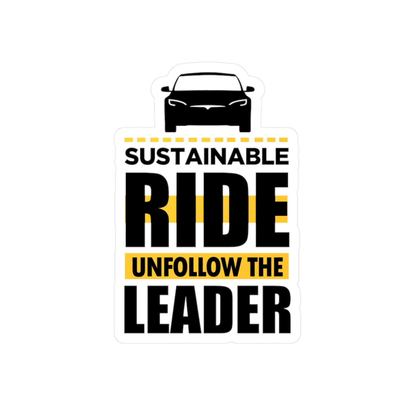 Sustainable Ride - Sticker